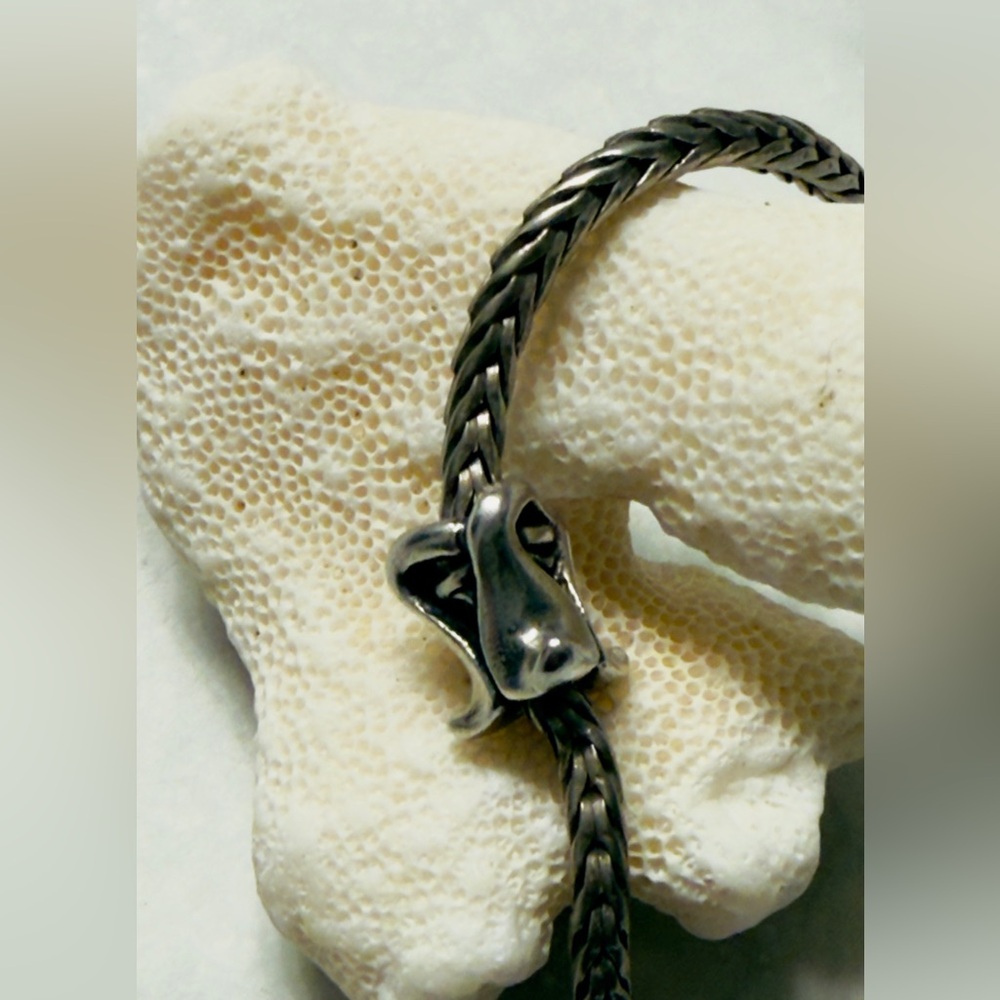 Trollbeads Sterling Silver Cobra Charm Retired 2013
